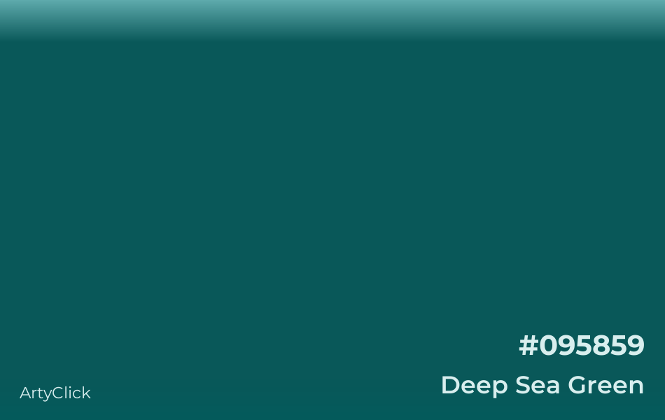 Deep Sea Green #095859