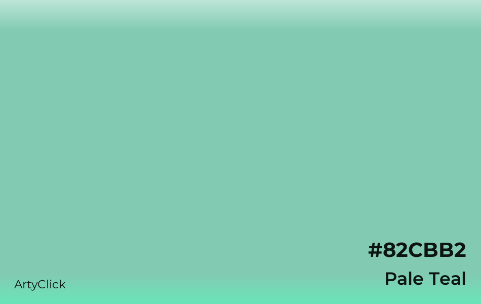 Pale Teal #82CBB2
